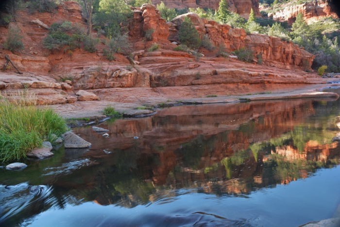 the Oak Creek meandering through Slide Rock State Park